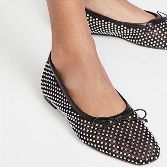 Schutz Polynna Ballet mesh sparkle Flat shoes sz 10 - Picture 2 of 8